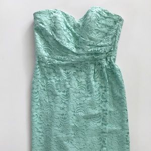 Mint David’s Bridal Bridesmaid Dress